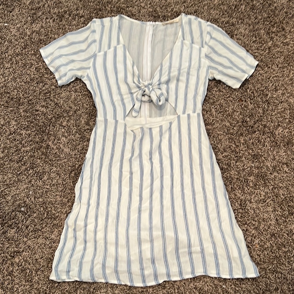 L.A. hearts blue striped dress